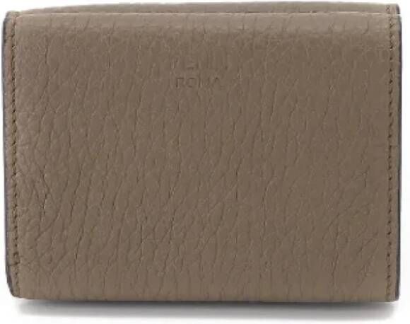 Fendi Vintage Pre-owned Leather wallets Bruin Dames