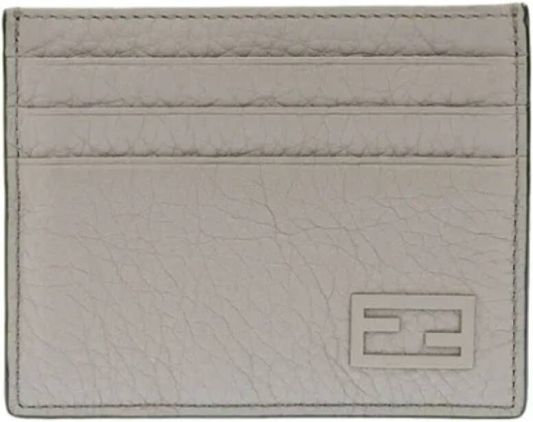 Fendi Vintage Pre-owned Leather wallets Grijs Dames