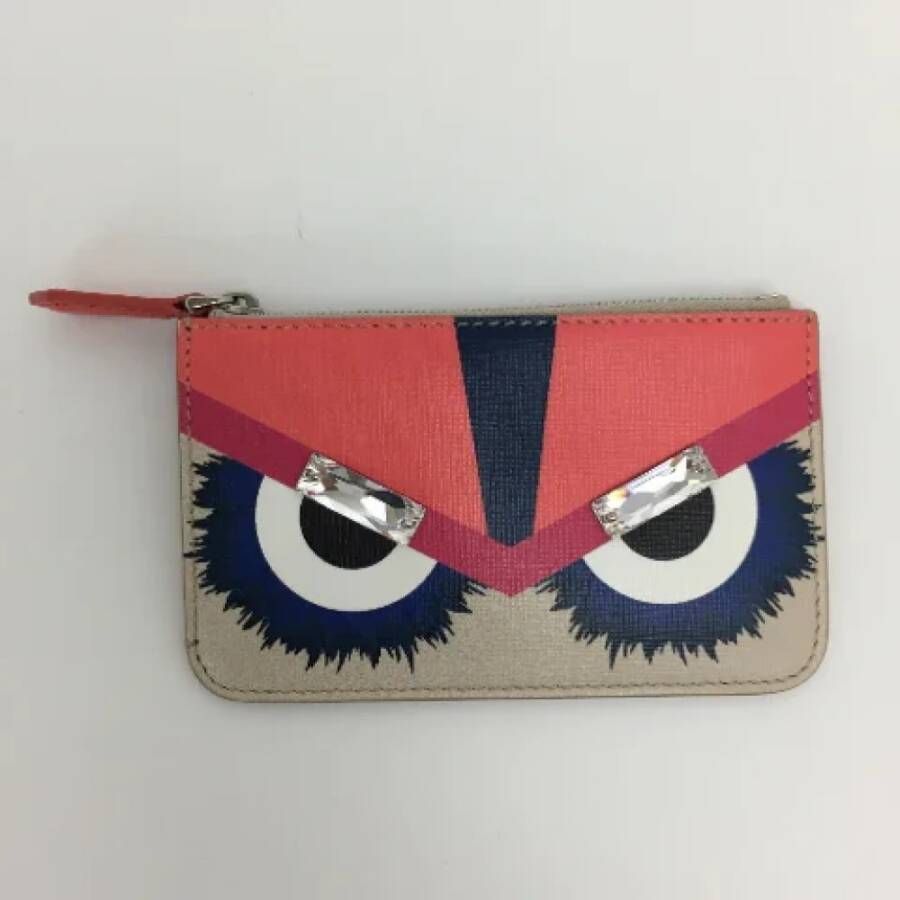 Fendi Vintage Pre-owned Leather wallets Grijs Dames