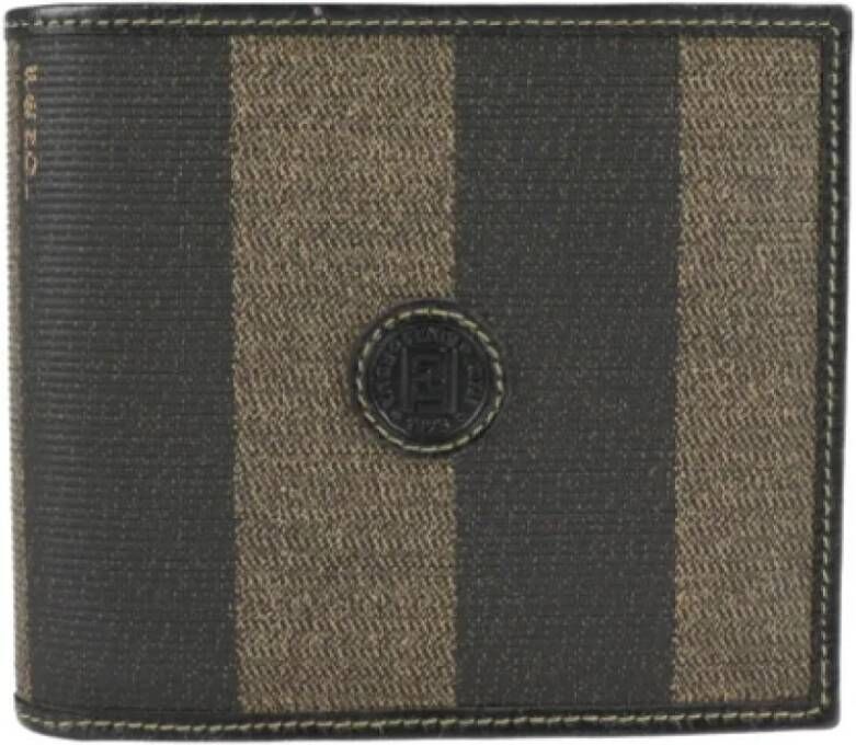 Fendi Vintage Pre-owned Leather wallets Groen Dames