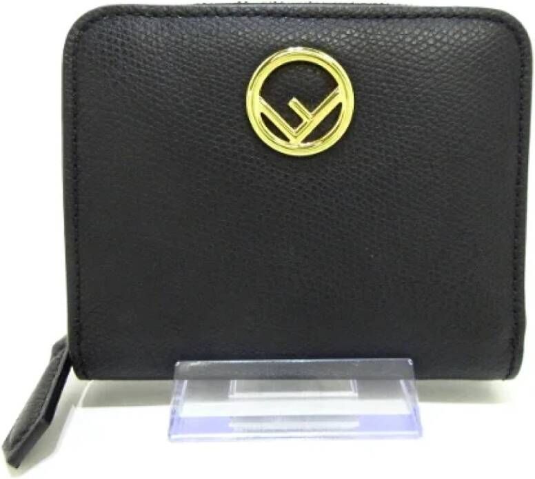 Fendi Vintage Pre-owned Leather wallets Zwart Dames