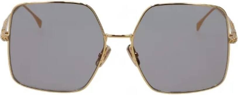 Fendi Vintage Pre-owned Metal sunglasses Yellow Dames