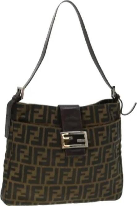 Fendi Vintage Pre-owned Nylon fendi-bags Bruin Dames