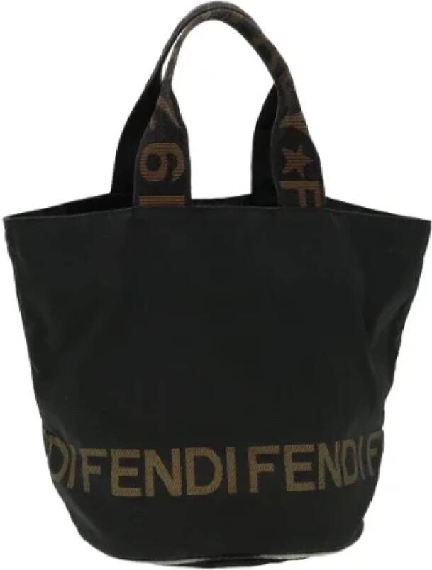 Fendi Vintage Pre-owned Nylon handbags Zwart Dames