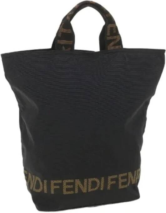 Fendi Vintage Pre-owned Nylon handbags Zwart Dames