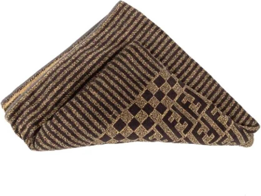 Fendi Vintage Pre-owned Other scarves Bruin Dames