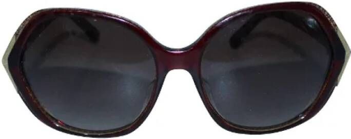 Fendi Vintage Pre-owned Plastic sunglasses Bruin Dames