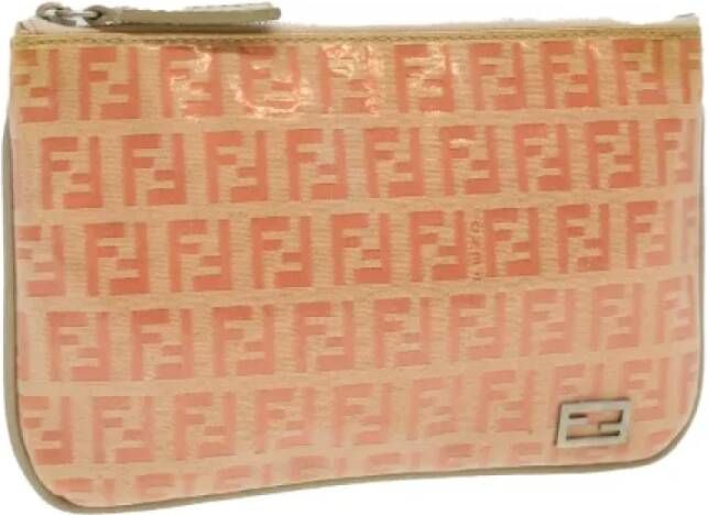 Fendi Vintage Pre-owned Plastic wallets Roze Dames