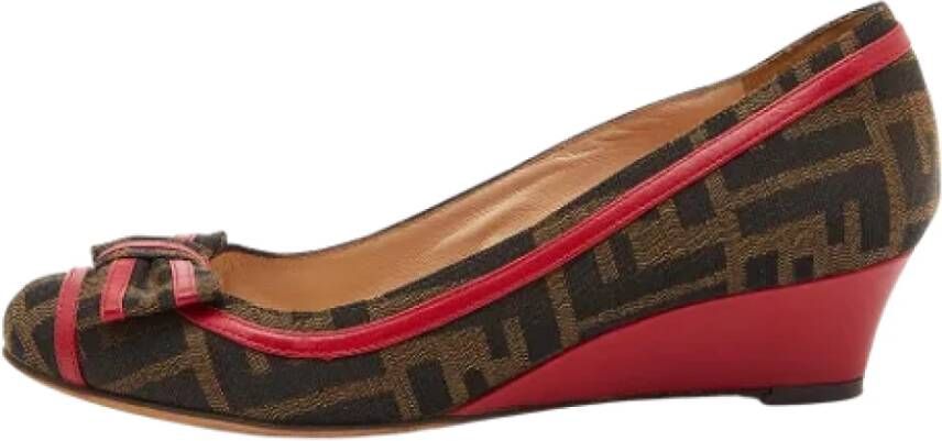 Fendi Vintage Pre-owned Pumps Bruin Dames