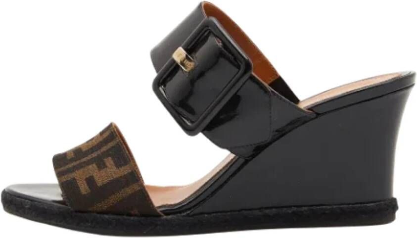 Fendi Vintage Pre-owned Sandalen Zwart Dames