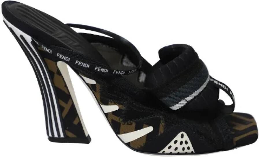 Fendi Vintage Pre-owned Sandalen Zwart Dames