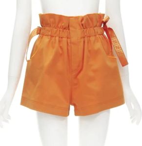 Fendi Vintage Pre-owned Shorts Oranje Dames