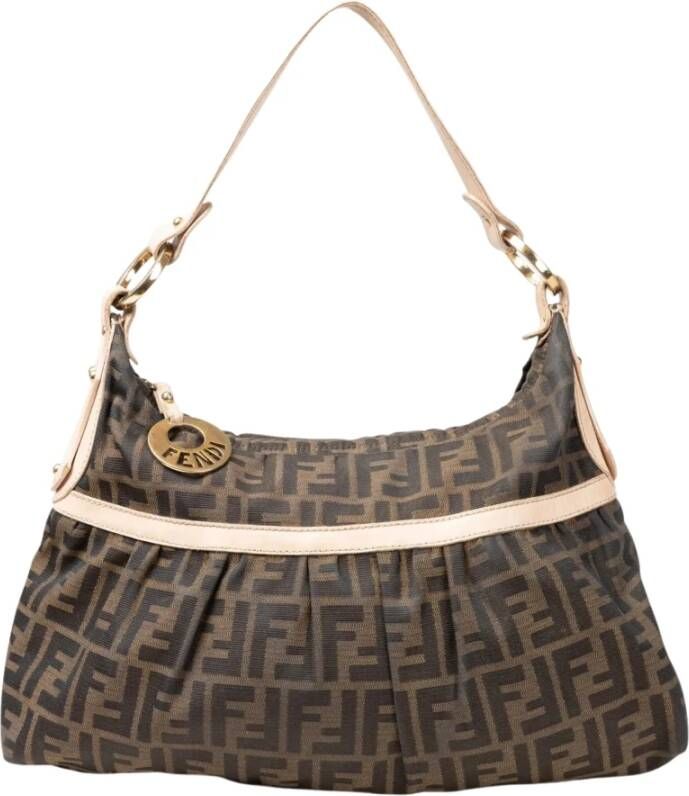 Fendi Vintage Pre-owned Shoulder Bags Bruin Dames