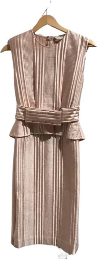 Fendi Vintage Pre-owned Silk dresses Roze Dames