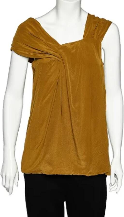 Fendi Vintage Pre-owned Silk tops Groen Dames
