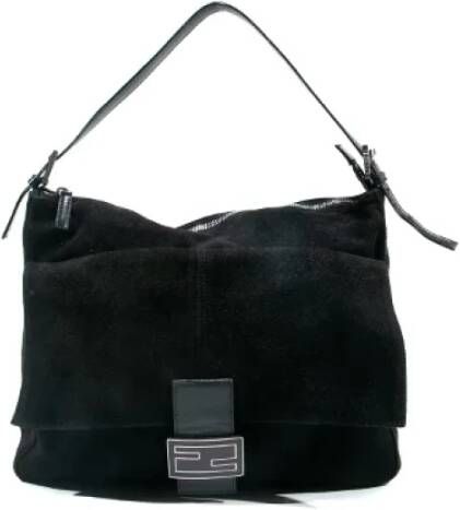 Fendi Vintage Pre-owned Suede fendi-bags Zwart Dames