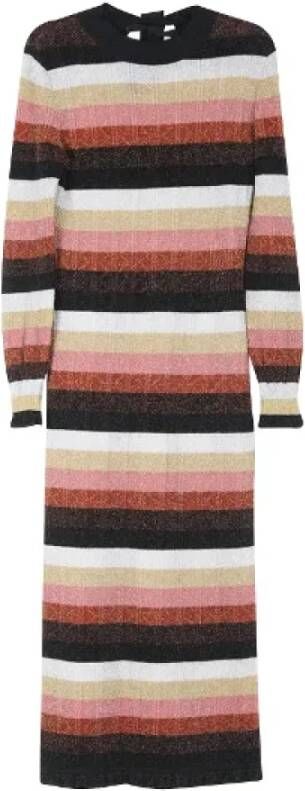 Fendi Vintage Pre-owned Wool dresses Meerkleurig Dames