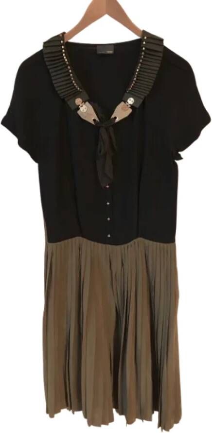 Fendi Vintage Pre-owned Wool dresses Zwart Dames