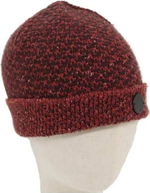 Fendi Vintage Pre-owned Wool hats Bruin Dames