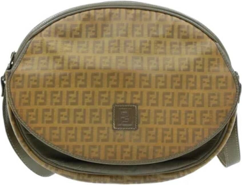 Fendi Vintage Tweedehands crossbody tas Bruin Dames