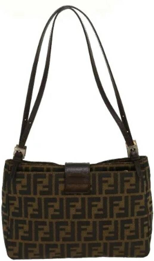 Fendi Vintage Tweedehands tas Bruin Dames