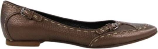 Fendi Vintage Voldoende ballerines Bruin Dames
