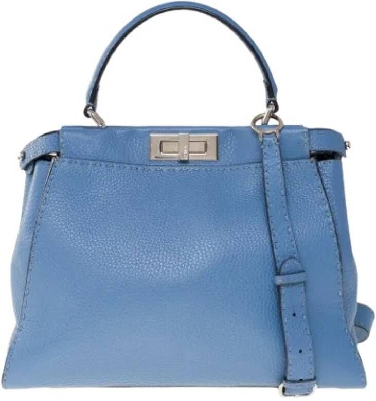 Fendi Vintage Voldoende lederen fendi-bags Blauw Dames