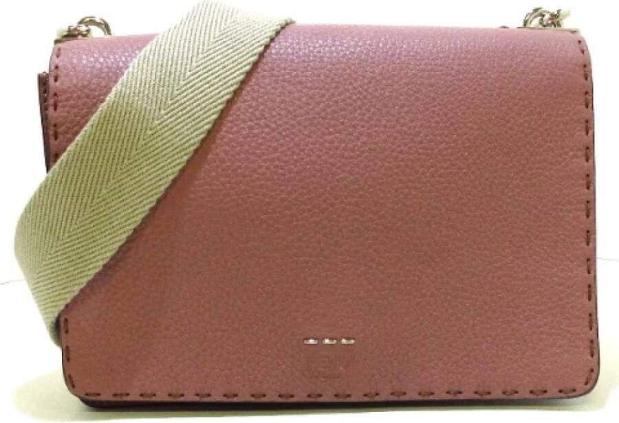 Fendi Vintage Voldoende lederen fendi-bags Roze Dames
