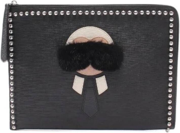 Fendi Vintage Voldoende lederen fendi-bags Zwart Dames