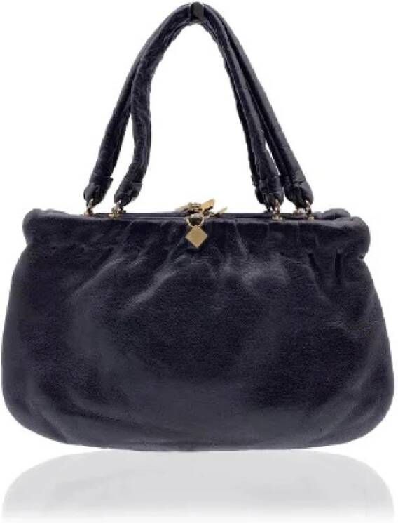 Fendi Vintage Voldoende lederen handtassen Bruin Dames