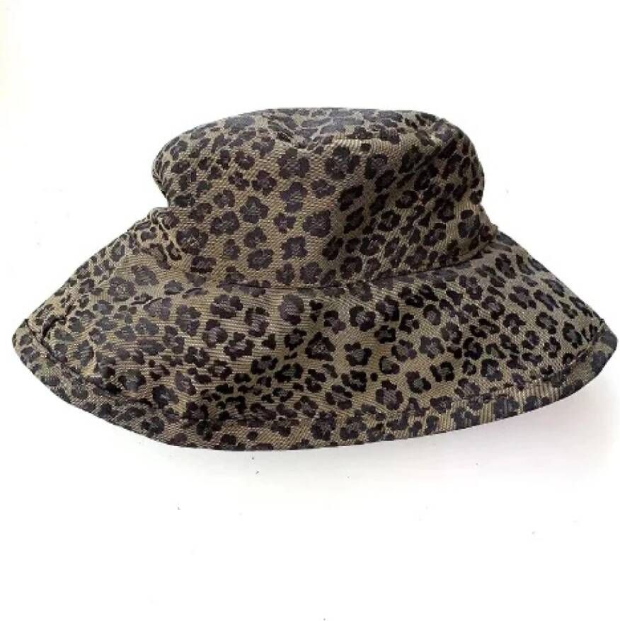 Fendi Vintage Voldoende polyester hoeden Bruin Dames