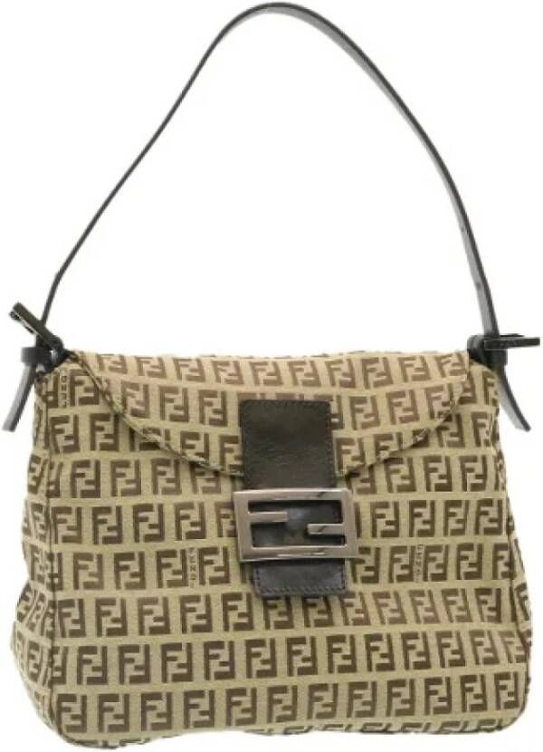 Fendi Vintage Voldoende schoudertas Bruin Dames