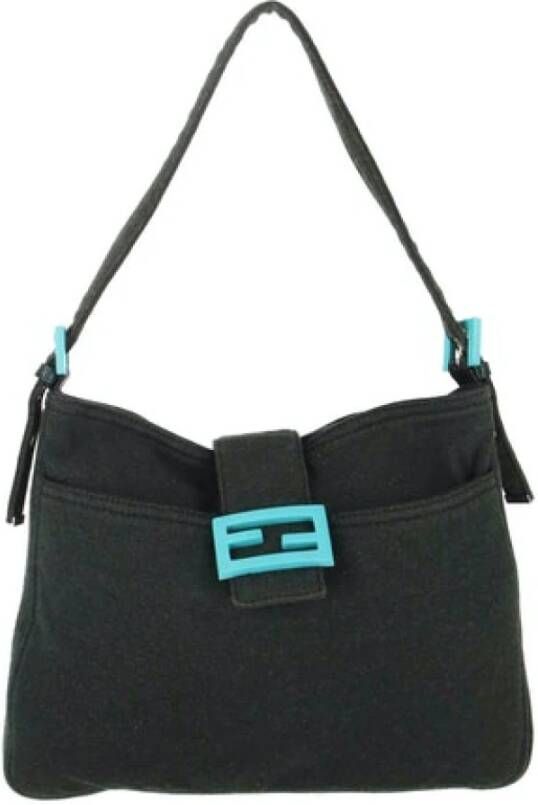 Fendi Vintage Voldoende schoudertas Groen Dames