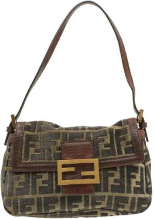 Fendi Vintage Voldoende schoudertas Zwart Dames