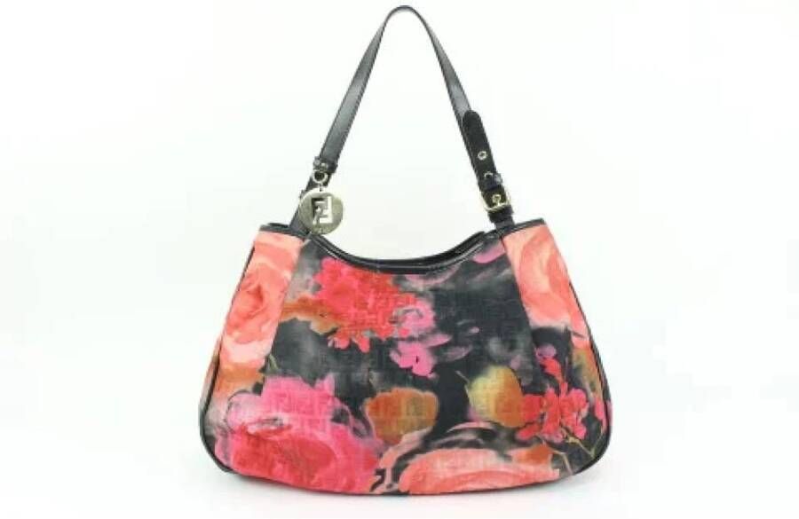 Fendi Vintage Voldoende schoudertas Zwart Dames