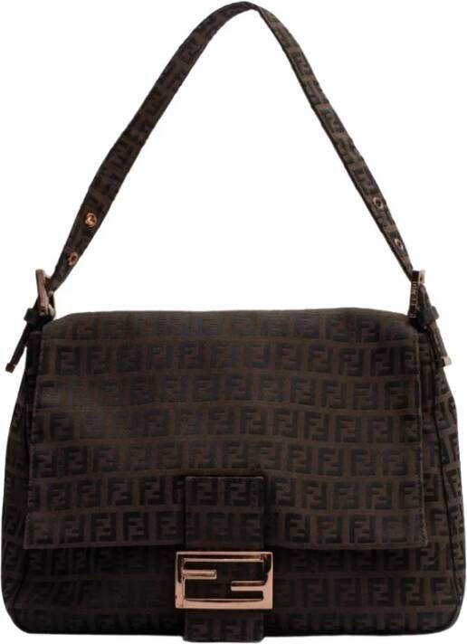 Fendi Vintage Voldoende schoudertassen Bruin Dames
