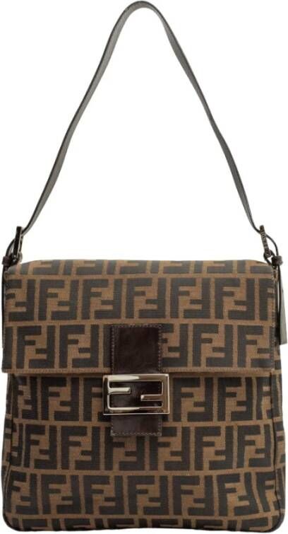 Fendi Vintage Voldoende schoudertassen Bruin Dames