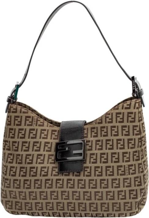 Fendi Vintage Voldoende schoudertassen Bruin Dames