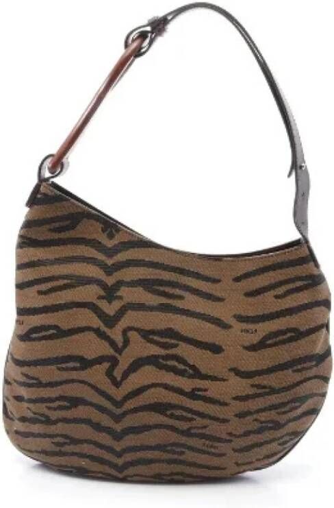 Fendi Vintage Voldoende schoudertassen Bruin Dames