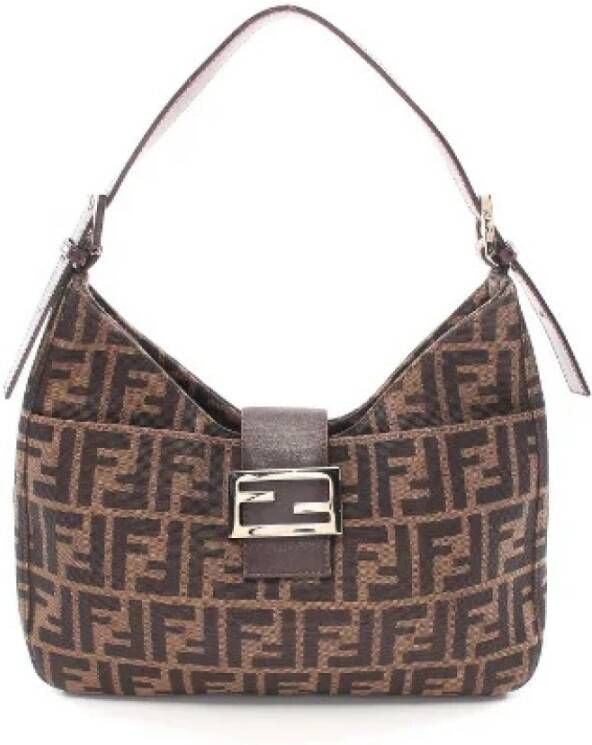 Fendi Vintage Voldoende schoudertassen Bruin Dames