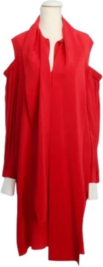 Fendi Vintage Voldoende zijden jurken Rood Dames
