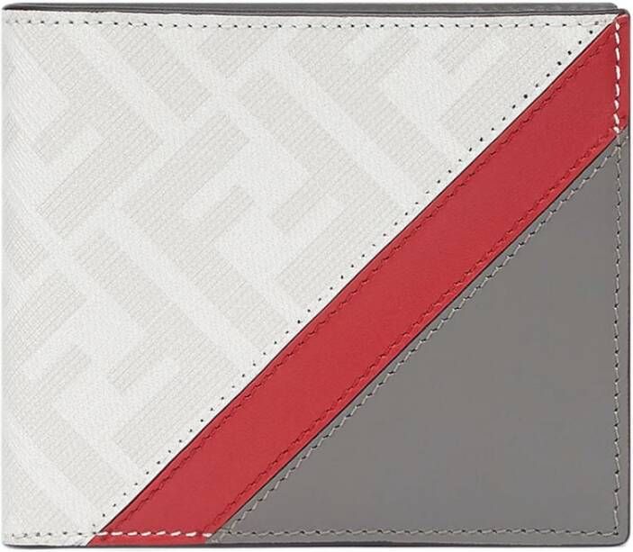 Fendi Portemonnee kaarthouder Grijs Heren