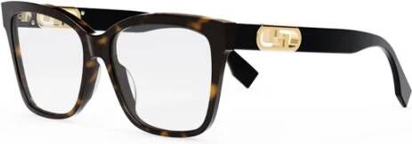 Fendi Zwarte Ss23 Dames Optische Brillen Black Dames