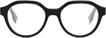 Fendi Zwarte Ss23 Dames Optische Brillen Zwart Dames