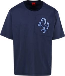 Ferrari T-Shirts Blauw Heren