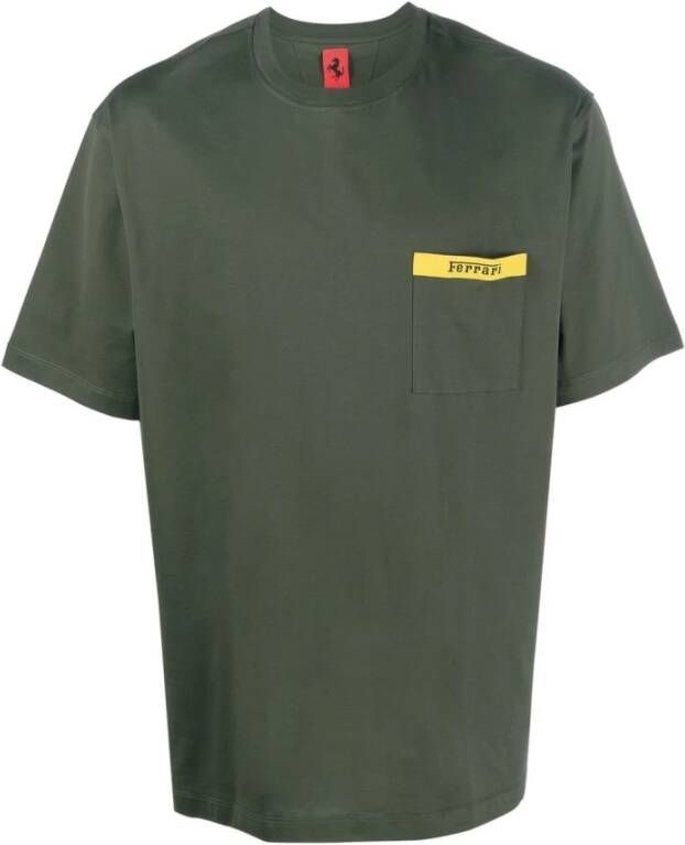 Ferrari T-Shirts Groen Heren