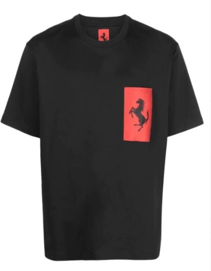 Ferrari T-Shirts Zwart Heren