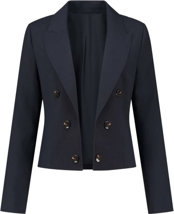 Fifth House Blazer nosa bijgesneden Zwart Dames