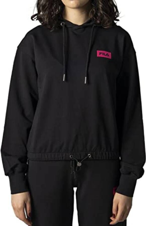Fila 769496 Burdur bijgesneden hoody Maglia Zwart Dames
