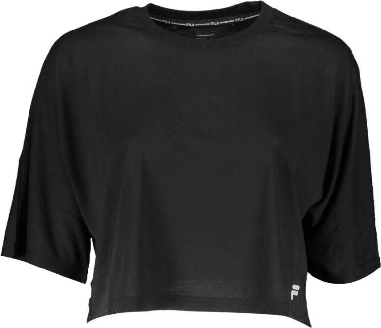Fila Zwart T-shirt voor vrouwen Black Dames